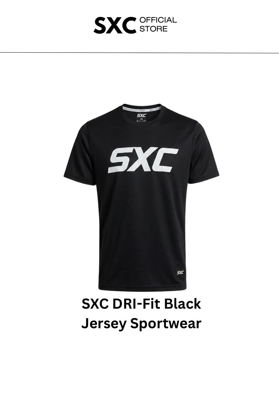 SXC DRI-Fit Black Jersey Sportwear