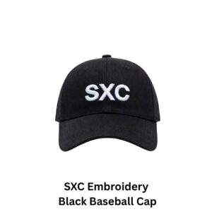SXC Embroidery Black Baseball Cap