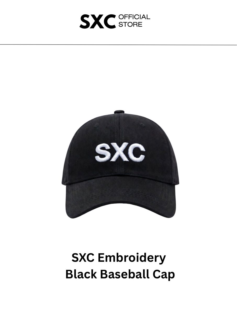 SXC Embroidery Black Baseball Cap