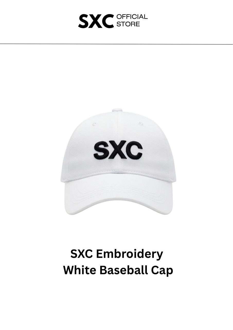 SXC Embroidery White Baseball Cap