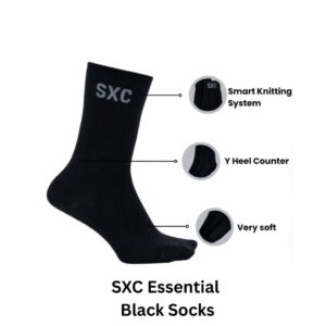 SXC Essential Black Socks
