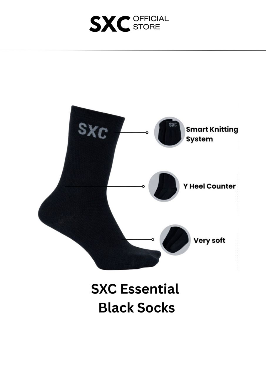 SXC Essential Black Socks
