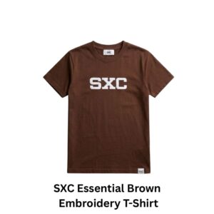 SXC Essential Brown Embroidery T-Shirt
