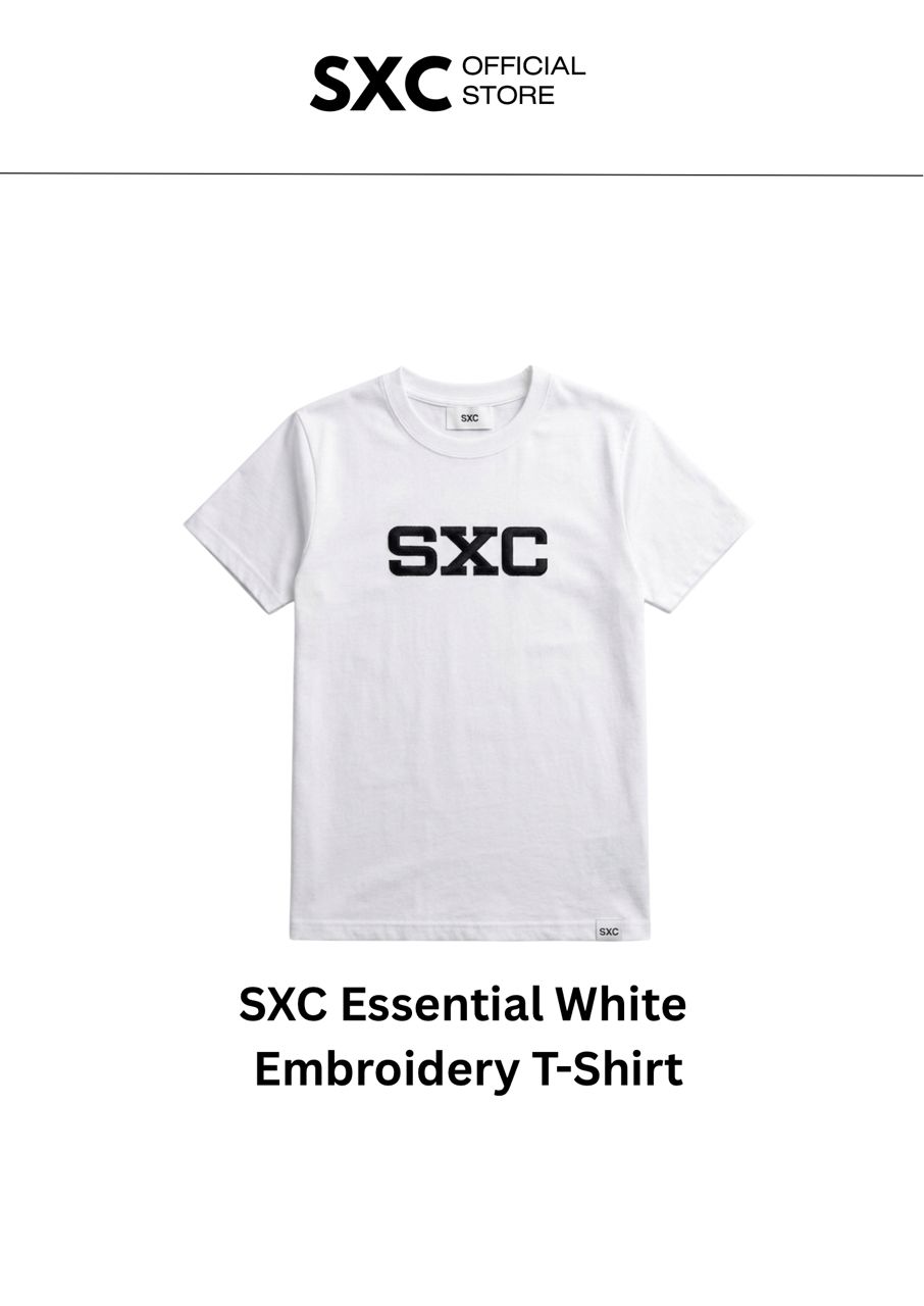 SXC Essential White Embroidery T-Shirt